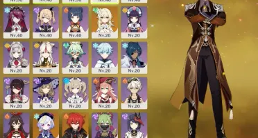 Arataki Itto, Zhongli, Albedo e Gorou=Mono Geo completo Ar34