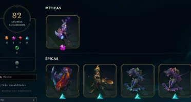 Conta Lol Lv447 C/ Todos Os Campeões E 278 Skins E Cromas