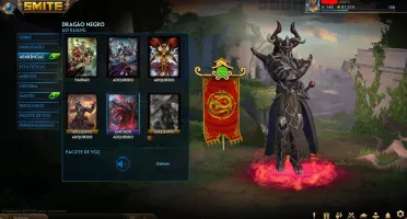 Conta SMITE lvl 158 com 552 skins