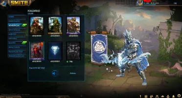 Conta SMITE lvl 158 com 552 skins