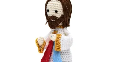 Jesus Misericordioso em Amigurumi