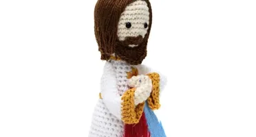Jesus Misericordioso em Amigurumi