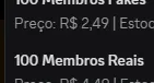 Impulsos e Membros Reais e Fakes