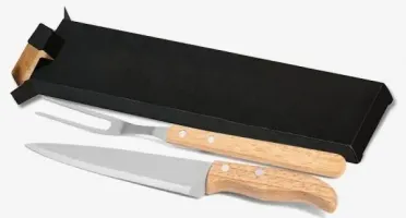 Kit Churrasco 2 Peças com Caixa