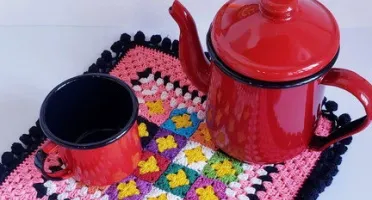 Toalhinha de Crochê Festa Junina