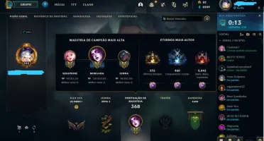 Conta LOL com 115 skins 3 Ultimates
