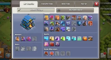 Conta Clash of clans cv 12 inicio