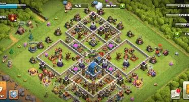 Conta Clash of clans cv 12 inicio
