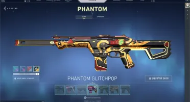500 VP, 4 SKINS DE VANDAL, 6 DE PHANTOM, 3 FACAS, 3 PASSES