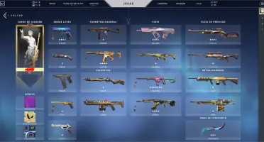 500 VP, 4 SKINS DE VANDAL, 6 DE PHANTOM, 3 FACAS, 3 PASSES