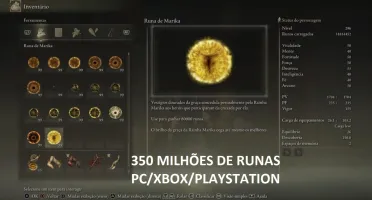 Elden Ring - 350 Milhões Runas - Ps4/5, Xbox S/X, Steam Pc