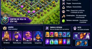 Conta Clash of Clans CV 14