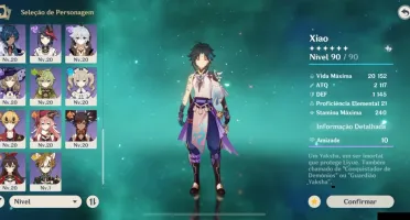 Genshin Impact AR53 - Xiao + Zhongli + Shogun + Yoimiya ETC