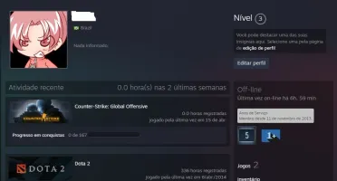 Conta Steam 5 Anos