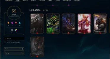 VENDO CONTA PLATINA 4 - 35 SKINS, 1 ULTIMATE E 2 PRESTIGIO