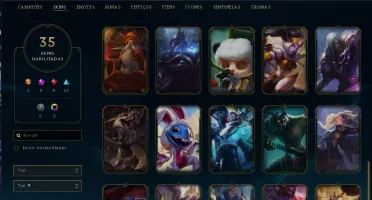 VENDO CONTA PLATINA 4 - 35 SKINS, 1 ULTIMATE E 2 PRESTIGIO