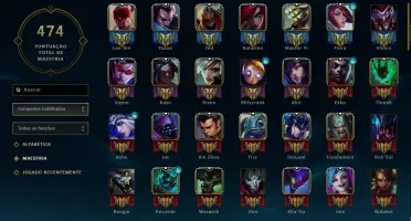 Conta Faltando 10 champs para TODOS com 47 skins