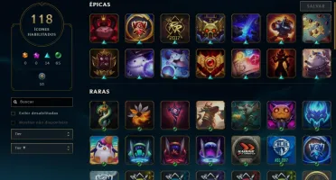 Conta Faltando 10 champs para TODOS com 47 skins