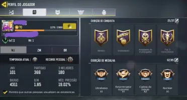 Conta CoD:Mobile ( 1 SEASON COMPLETA*premium*)