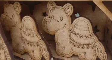 Presépio de natal em MDF, Casinha 3 andares, Decoração