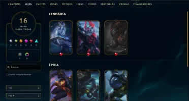 Diamante 3 com 70 Champs e 16 Skins