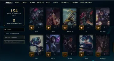 Diamante 3 com 70 Champs e 16 Skins
