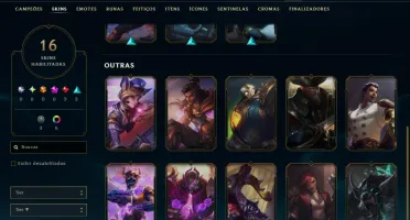 Diamante 3 com 70 Champs e 16 Skins