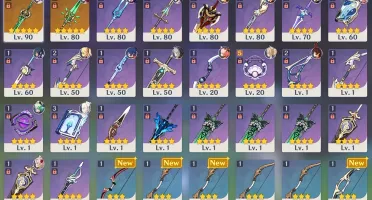GENSHIN IMPACT AR50 RAIDEN SHOGUN, KAMISATO AYATO, ETC...
