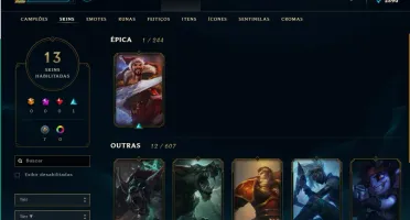 conta de lol level 106