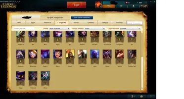 Conta League of Legends Prata4 borda ouro