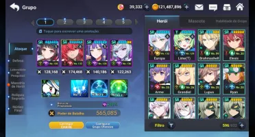 Conta do Grand Chase Mobile lev 86