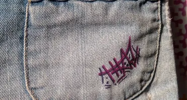 Short jeans THArt Rosa customizado