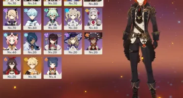 DILUC C1||XIAO||QIQI||ZHONGLI AR46