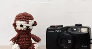 Mini Macaco em Amigurumi