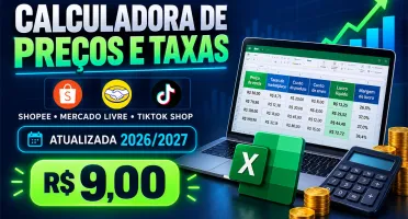 Calculadora de Preços e Taxas | Shopee Ml e Tiktok 2026/2027