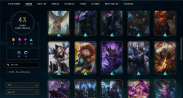 Esmeralda 4 com 65 Champs e 43 Skins + 75 Espolios