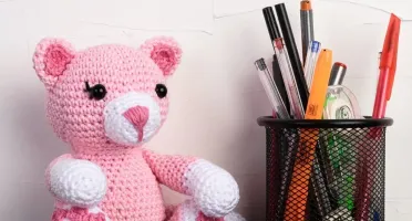 Mini Gatinha Miau em Amigurumi