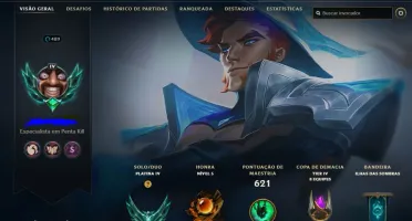 Conta LEAGUE OF LEGENDS - PLATINA 4