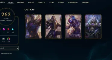 Conta LEAGUE OF LEGENDS - PLATINA 4