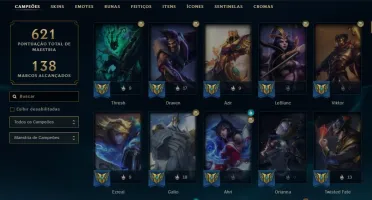 Conta LEAGUE OF LEGENDS - PLATINA 4