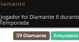 CONTA DIAMANTE 4 - MMR POSITIVO (D2 SEASON PASSADA)