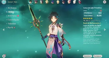 AR20 - Xiao + Lança de Jade + Mona