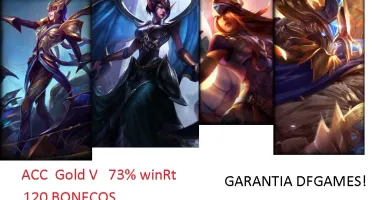 VENDO ACC GOLD COM VARIAS SKINS SÓ 170,00