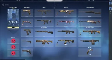 CONTA VALORANT PLATINA1 COM SKINS+PACOTE CHAMPIONS+PASSE+VP