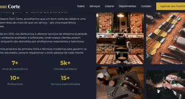 Modelo de Site para Barbearia – Agenda de Cortes Online