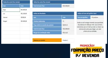 Planilha Formação de Preço para Revenda