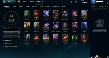 Conta LOL Borda Diamante 2019 Smurf