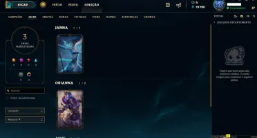 Conta LOL Borda Diamante 2019 Smurf