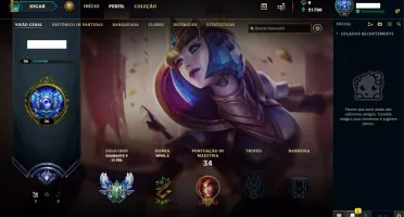 Conta LOL Borda Diamante 2019 Smurf