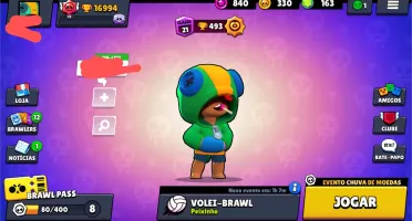 Conta brawl stars vários brawlers lv10